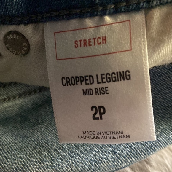 Express NWOT Mid Rise Striped Legging Jeans - Picture 4 of 5